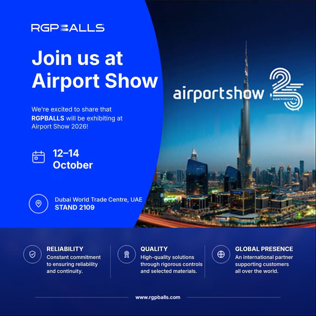 ✈️ RGPBALLS is heading to Airport Show Dubai 2026! We are excited to meet customers, partners and new contacts from the airport and…