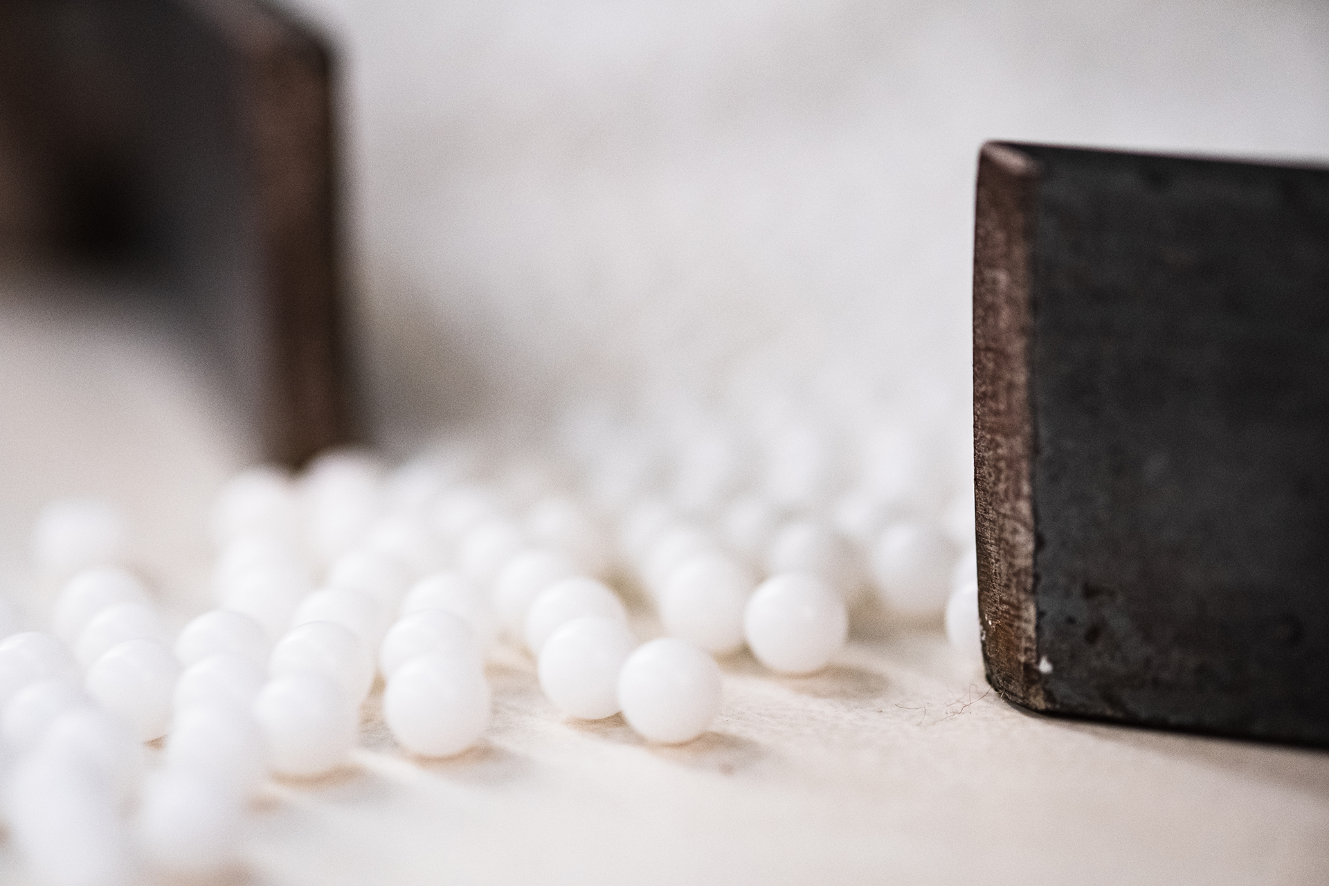 Precision spheres for the cosmetics industry